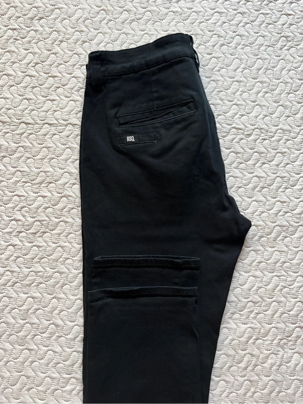 RSQ New York Men’s Slim Straight Stretch Chino Black Size 31x32